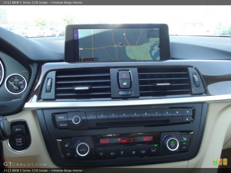 Venetian Beige Interior Controls for the 2013 BMW 3 Series 328i Sedan #69304607