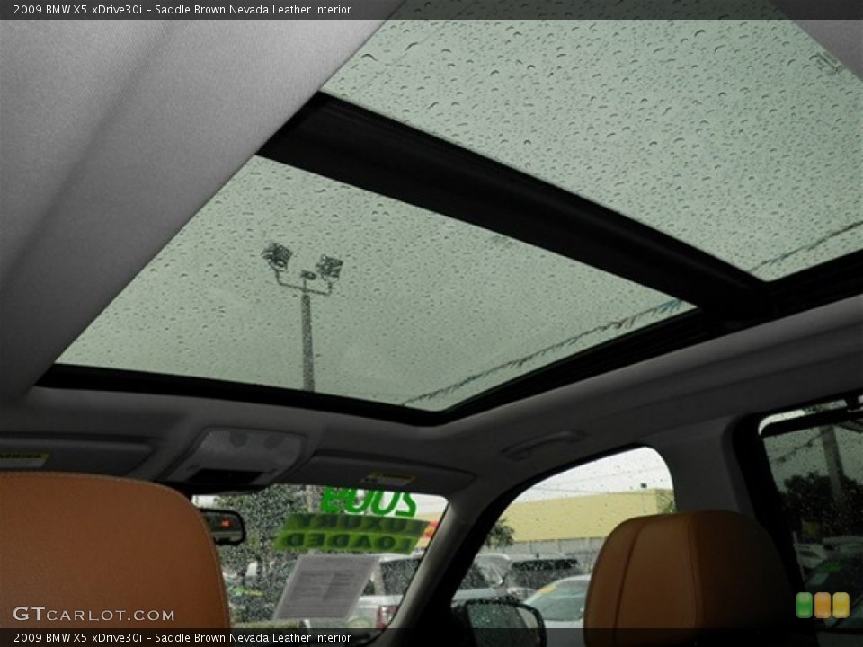 Saddle Brown Nevada Leather Interior Sunroof for the 2009 BMW X5 xDrive30i #69304664