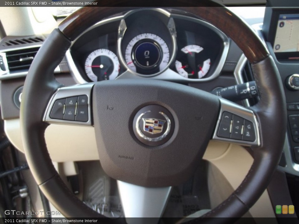 Shale/Brownstone Interior Steering Wheel for the 2011 Cadillac SRX FWD #69305594