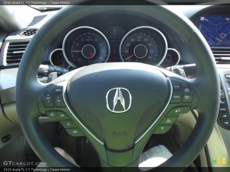 Taupe Interior Steering Wheel for the 2010 Acura TL 3.5 Technology #69305717