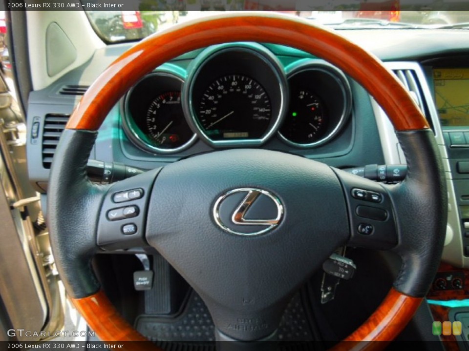 Black Interior Steering Wheel for the 2006 Lexus RX 330 AWD #69305987
