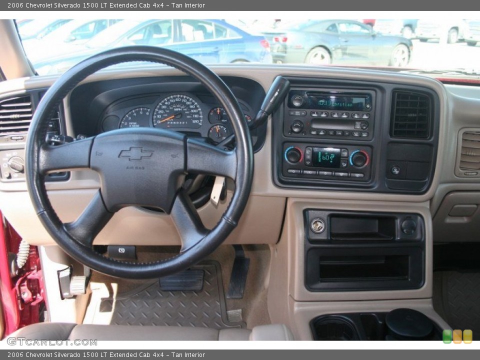 Tan Interior Dashboard for the 2006 Chevrolet Silverado 1500 LT Extended Cab 4x4 #69306161