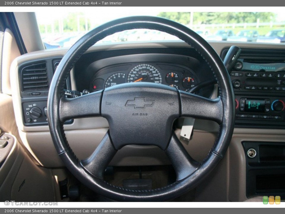 Tan Interior Steering Wheel for the 2006 Chevrolet Silverado 1500 LT Extended Cab 4x4 #69306287