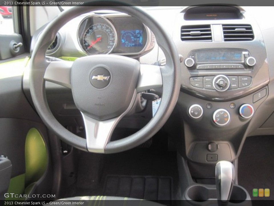 Green/Green Interior Dashboard for the 2013 Chevrolet Spark LS #69310170