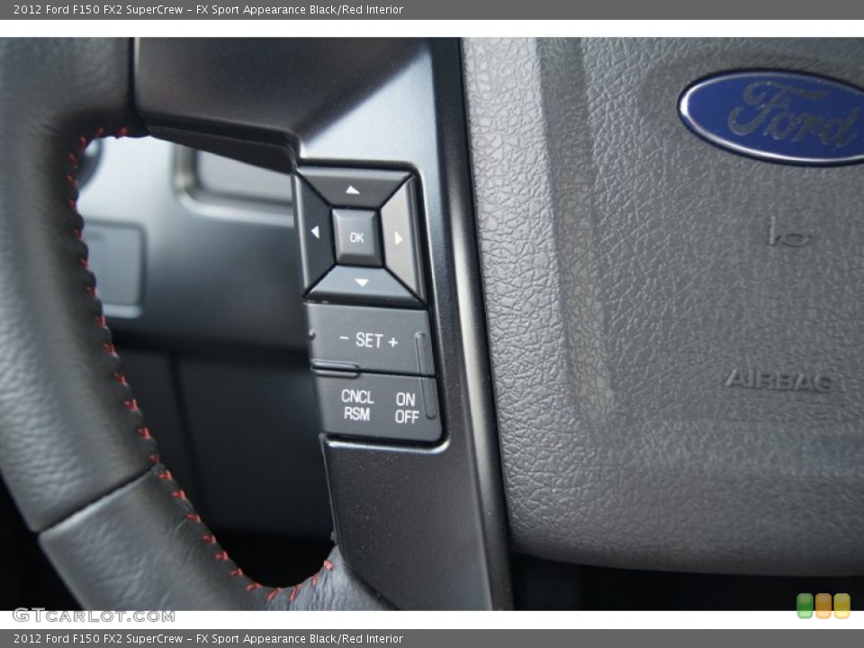 FX Sport Appearance Black/Red Interior Controls for the 2012 Ford F150 FX2 SuperCrew #69311691