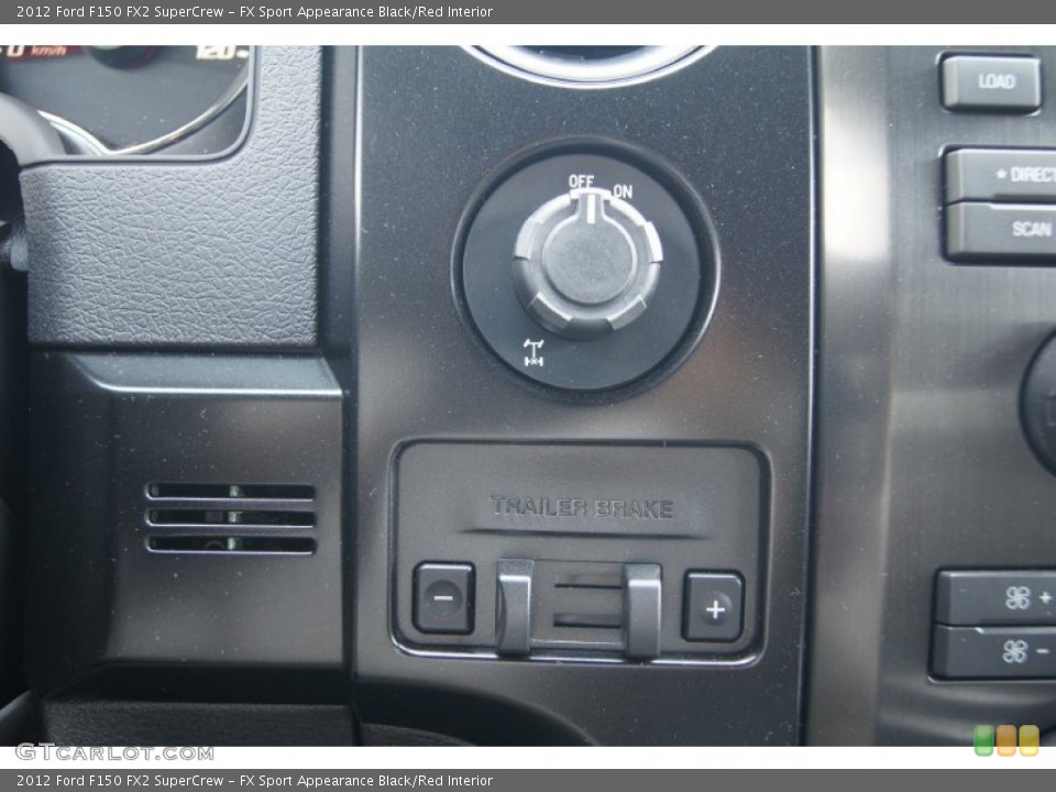 FX Sport Appearance Black/Red Interior Controls for the 2012 Ford F150 FX2 SuperCrew #69311712