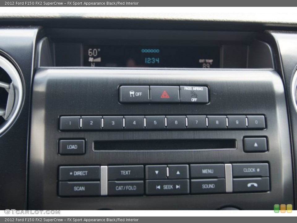 FX Sport Appearance Black/Red Interior Controls for the 2012 Ford F150 FX2 SuperCrew #69311721