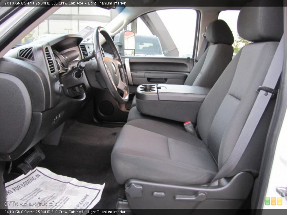 Light Titanium Interior Photo for the 2010 GMC Sierra 2500HD SLE Crew Cab 4x4 #69313620