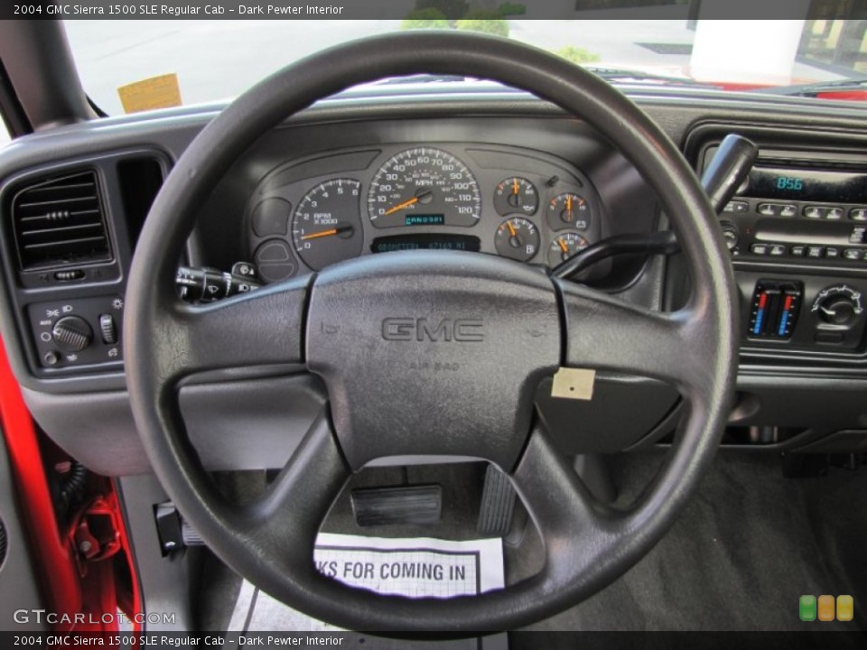 Dark Pewter Interior Steering Wheel for the 2004 GMC Sierra 1500 SLE Regular Cab #69314226