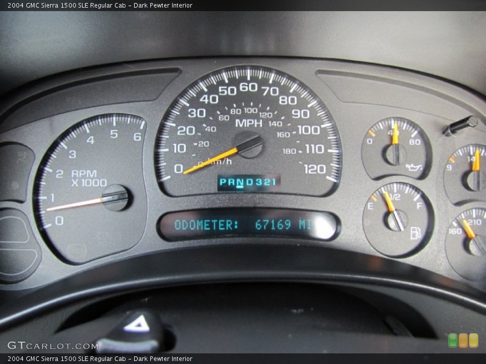 Dark Pewter Interior Gauges for the 2004 GMC Sierra 1500 SLE Regular Cab #69314238