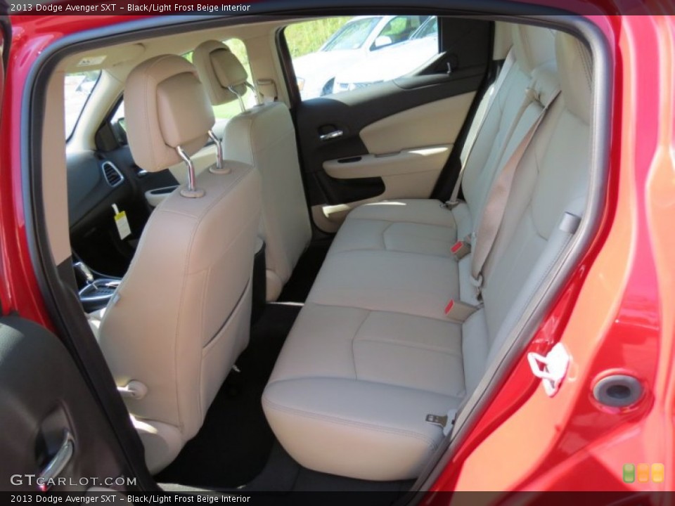 Black/Light Frost Beige Interior Rear Seat for the 2013 Dodge Avenger SXT #69314832