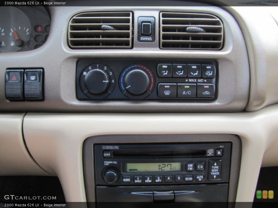 Beige Interior Controls for the 2000 Mazda 626 LX #69315063