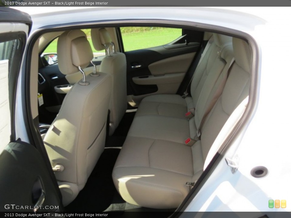 Black/Light Frost Beige Interior Rear Seat for the 2013 Dodge Avenger SXT #69315369