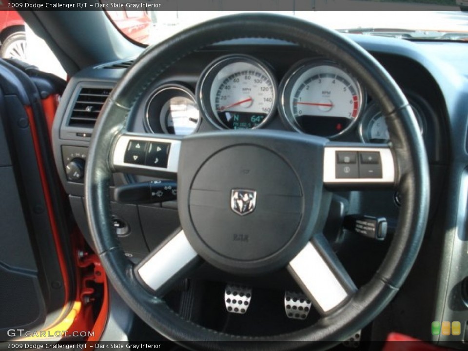 Dark Slate Gray Interior Steering Wheel for the 2009 Dodge Challenger R/T #69320733