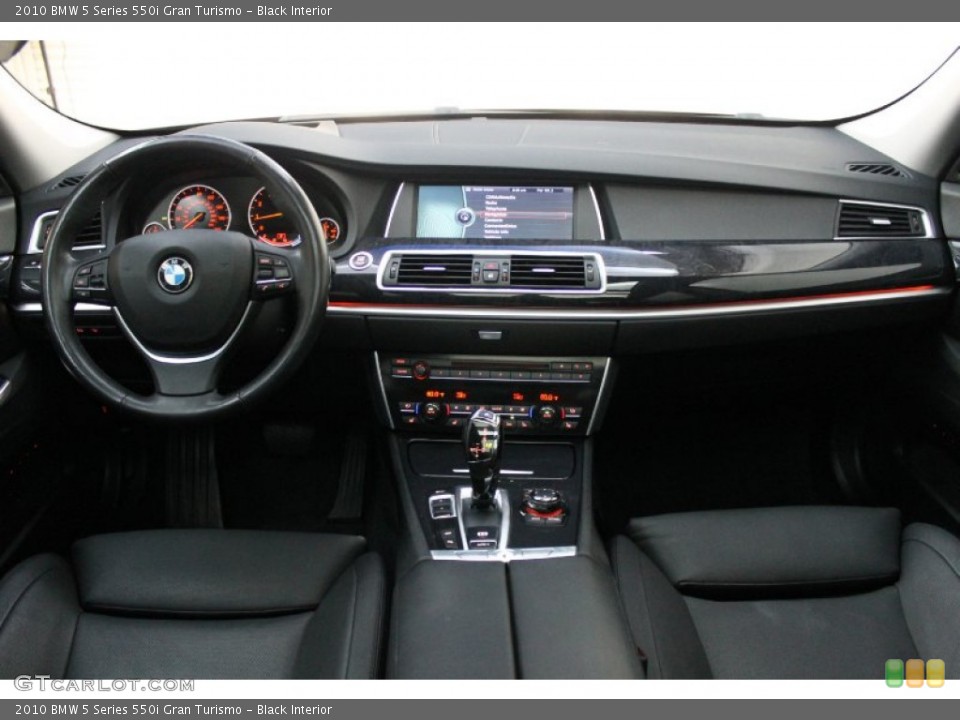 Black Interior Dashboard for the 2010 BMW 5 Series 550i Gran Turismo #69321162