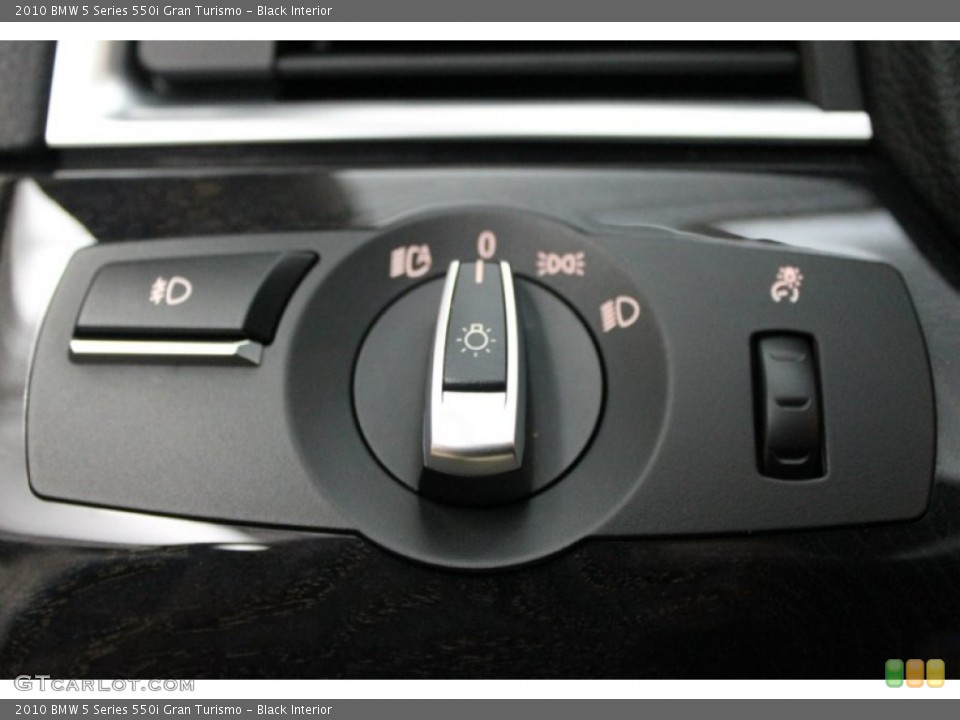 Black Interior Controls for the 2010 BMW 5 Series 550i Gran Turismo #69321312