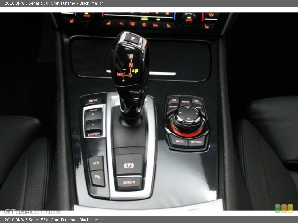 Black Interior Transmission for the 2010 BMW 5 Series 550i Gran Turismo #69321387