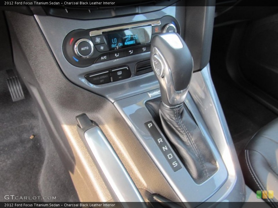 Charcoal Black Leather Interior Transmission for the 2012 Ford Focus Titanium Sedan #69322143