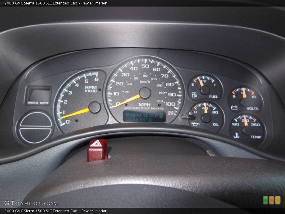 Pewter Interior Gauges for the 2000 GMC Sierra 1500 SLE Extended Cab #69322296