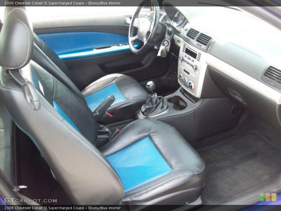 Ebony/Blue Interior Front Seat for the 2006 Chevrolet Cobalt SS Supercharged Coupe #69323040