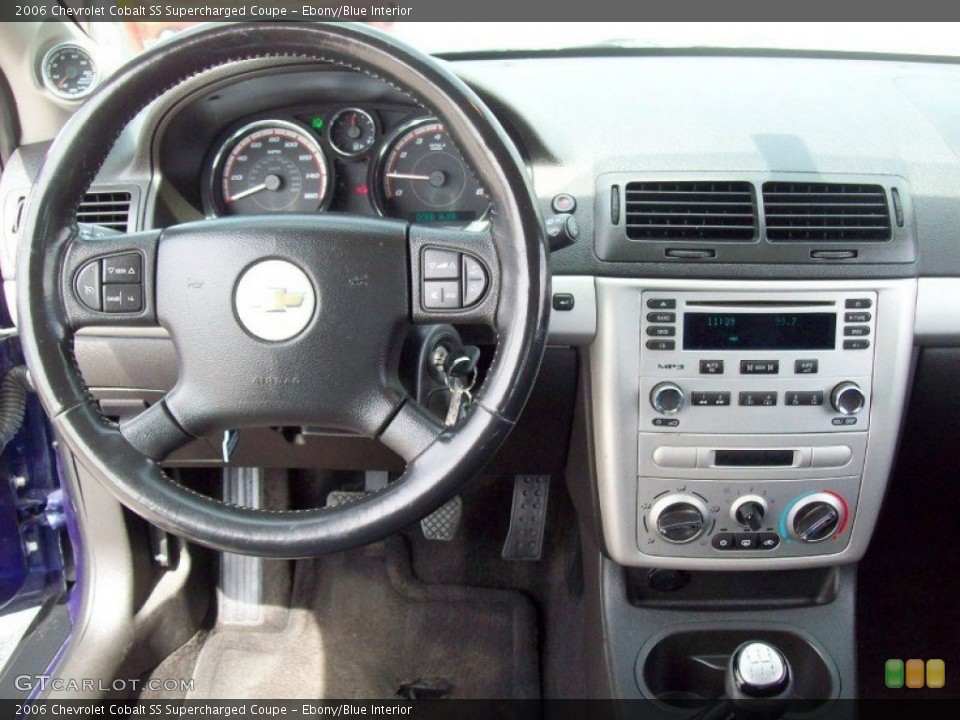 Ebony/Blue Interior Dashboard for the 2006 Chevrolet Cobalt SS Supercharged Coupe #69323049