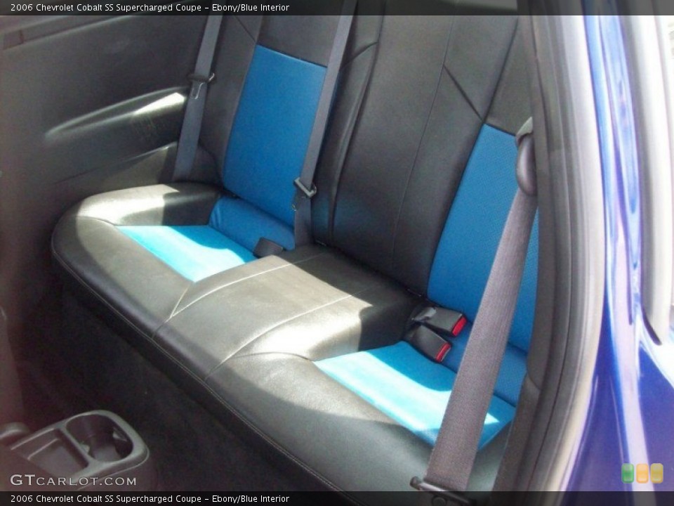 Ebony/Blue Interior Rear Seat for the 2006 Chevrolet Cobalt SS Supercharged Coupe #69323169