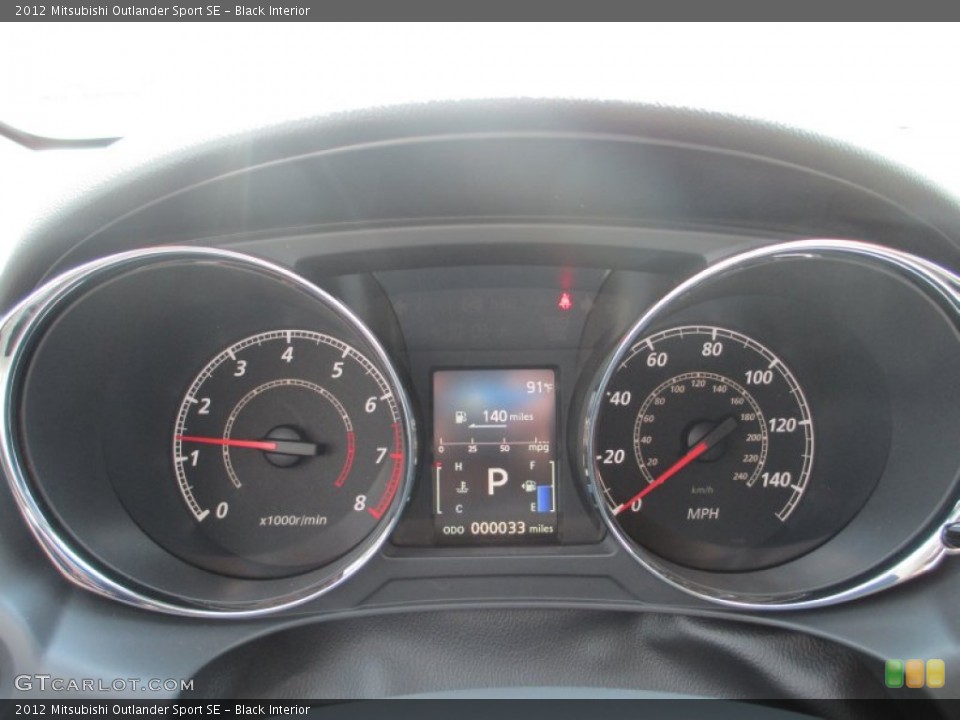 Black Interior Gauges for the 2012 Mitsubishi Outlander Sport SE #69323400