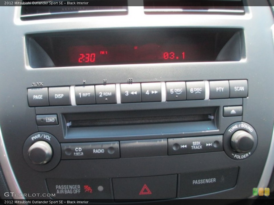 Black Interior Audio System for the 2012 Mitsubishi Outlander Sport SE #69323409