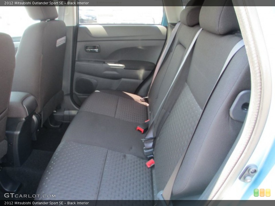Black Interior Rear Seat for the 2012 Mitsubishi Outlander Sport SE #69323454