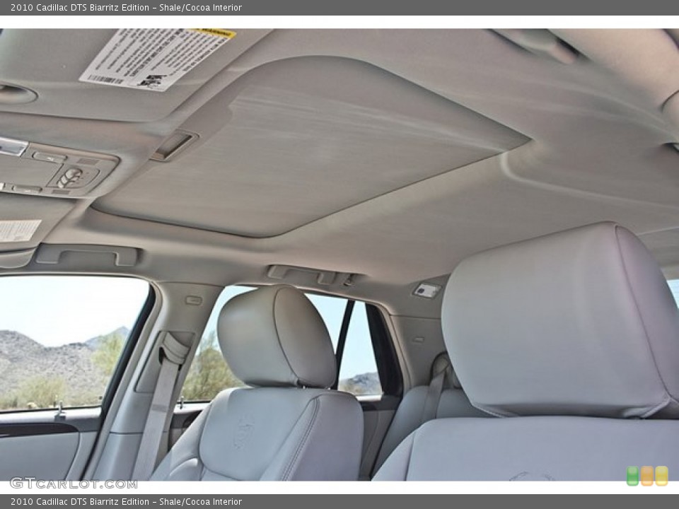 Shale/Cocoa Interior Sunroof for the 2010 Cadillac DTS Biarritz Edition #69324771