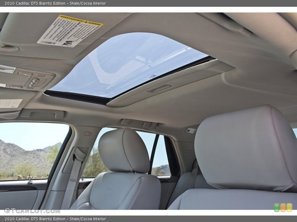 Shale/Cocoa Interior Sunroof for the 2010 Cadillac DTS Biarritz Edition #69324780