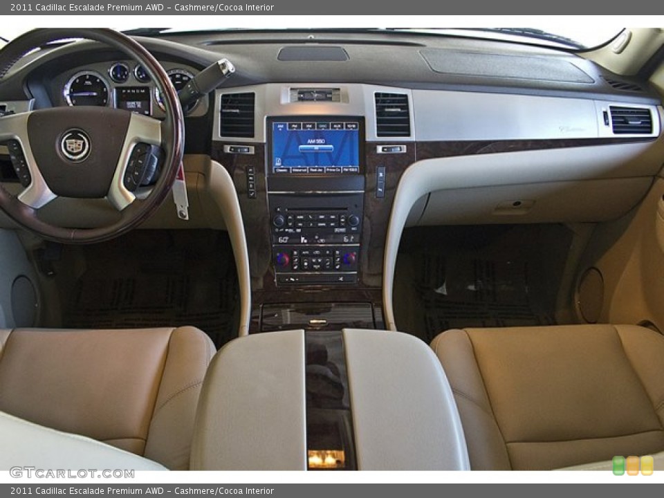 Cashmere/Cocoa Interior Dashboard for the 2011 Cadillac Escalade Premium AWD #69325203