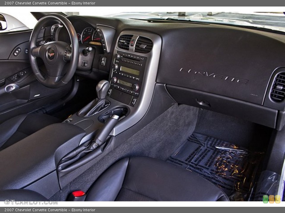 Ebony Interior Dashboard for the 2007 Chevrolet Corvette Convertible #69325505