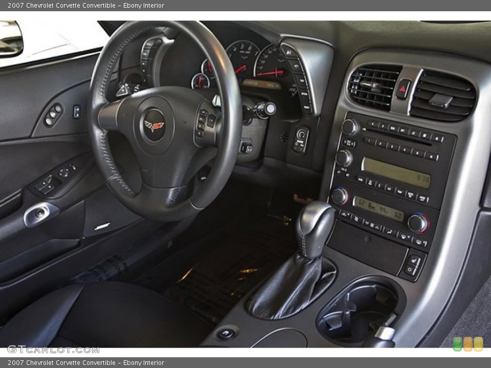 Ebony Interior Controls for the 2007 Chevrolet Corvette Convertible #69325512