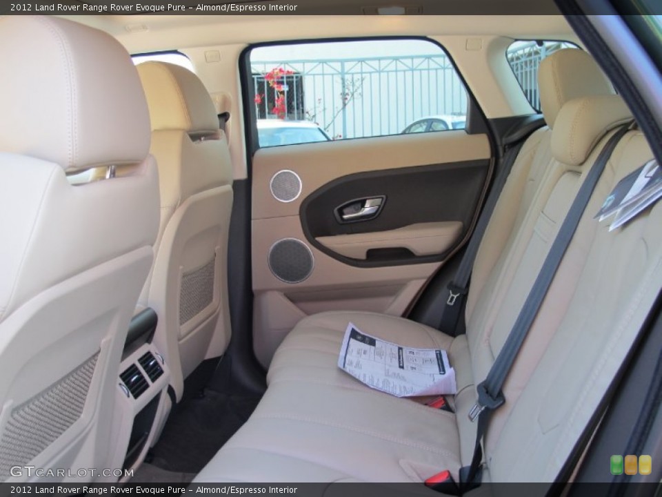 Almond/Espresso Interior Rear Seat for the 2012 Land Rover Range Rover Evoque Pure #69326076