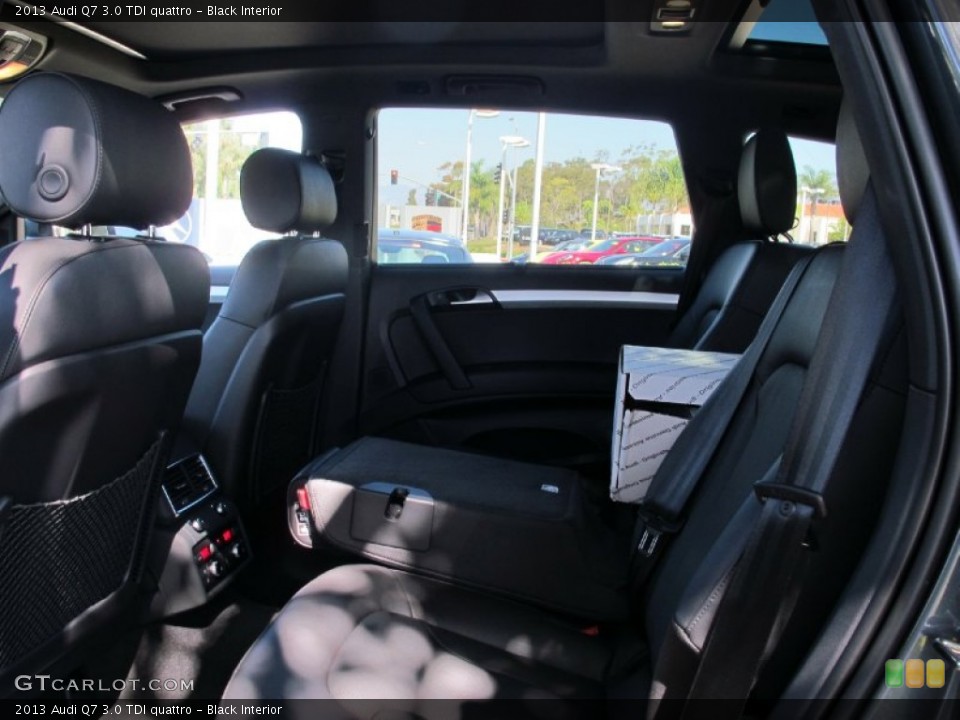 Black Interior Rear Seat for the 2013 Audi Q7 3.0 TDI quattro #69326427
