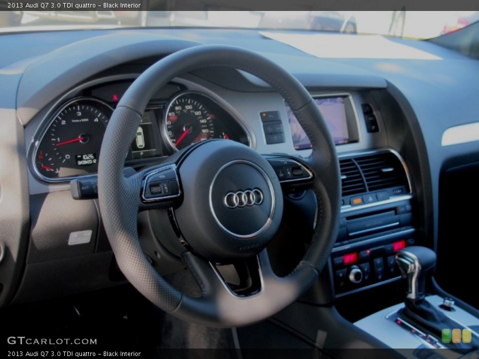 Black Interior Steering Wheel for the 2013 Audi Q7 3.0 TDI quattro #69326445