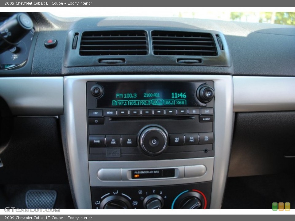 Ebony Interior Audio System for the 2009 Chevrolet Cobalt LT Coupe #69327222