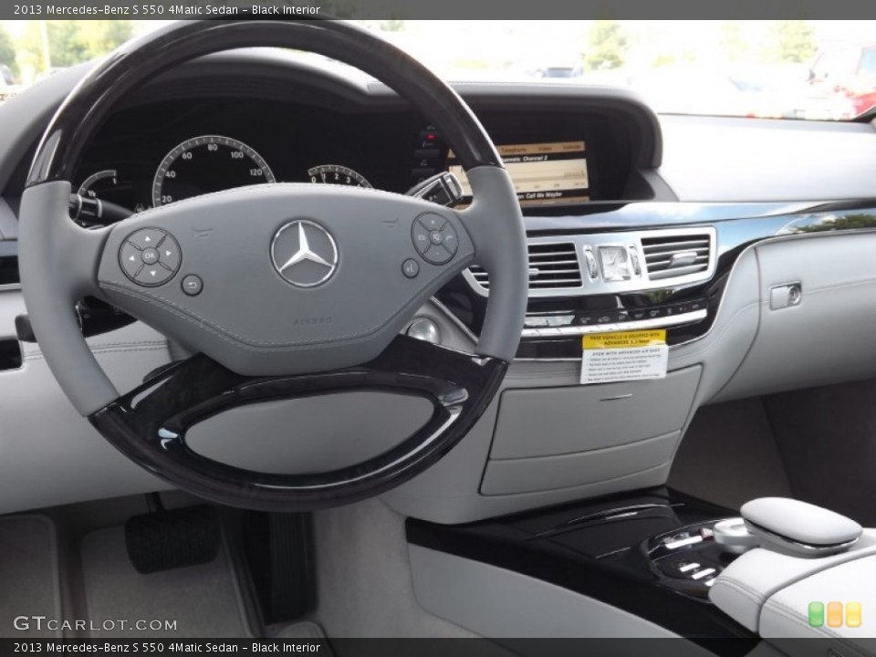 Black Interior Dashboard for the 2013 Mercedes-Benz S 550 4Matic Sedan #69329400
