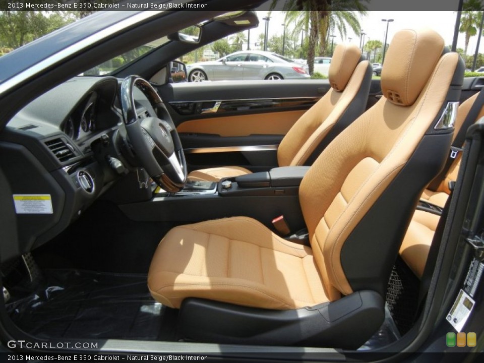 Natural Beige/Black Interior Photo for the 2013 Mercedes-Benz E 350 Cabriolet #69330375