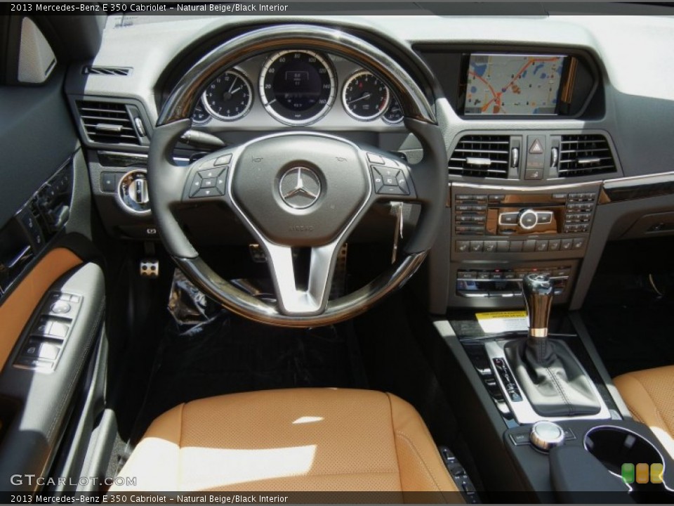 Natural Beige/Black Interior Dashboard for the 2013 Mercedes-Benz E 350 Cabriolet #69330393