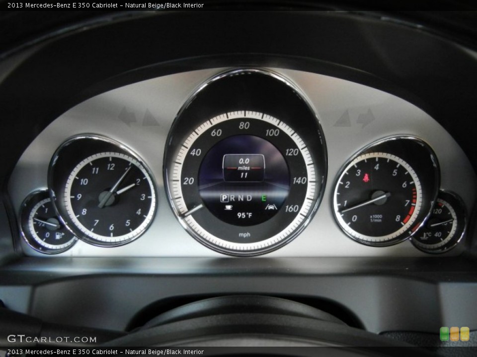 Natural Beige/Black Interior Gauges for the 2013 Mercedes-Benz E 350 Cabriolet #69330402
