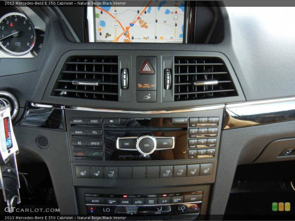 Natural Beige/Black Interior Controls for the 2013 Mercedes-Benz E 350 Cabriolet #69330408