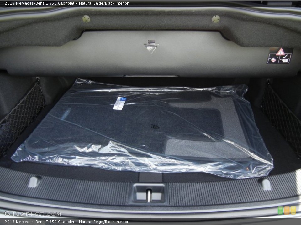 Natural Beige/Black Interior Trunk for the 2013 Mercedes-Benz E 350 Cabriolet #69330417