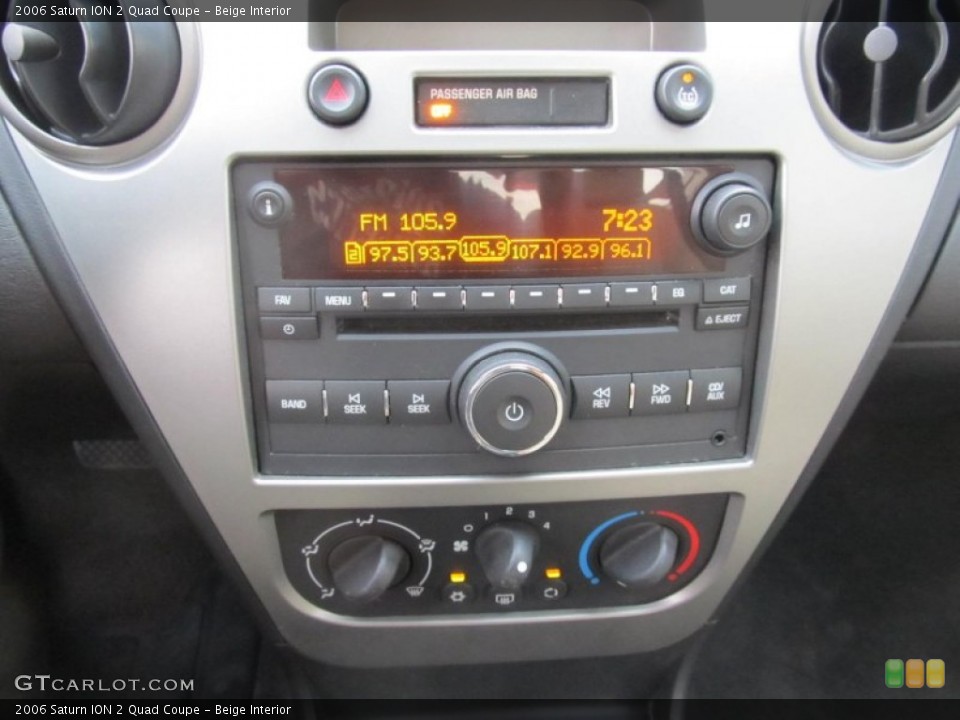 Beige Interior Controls for the 2006 Saturn ION 2 Quad Coupe #69332241