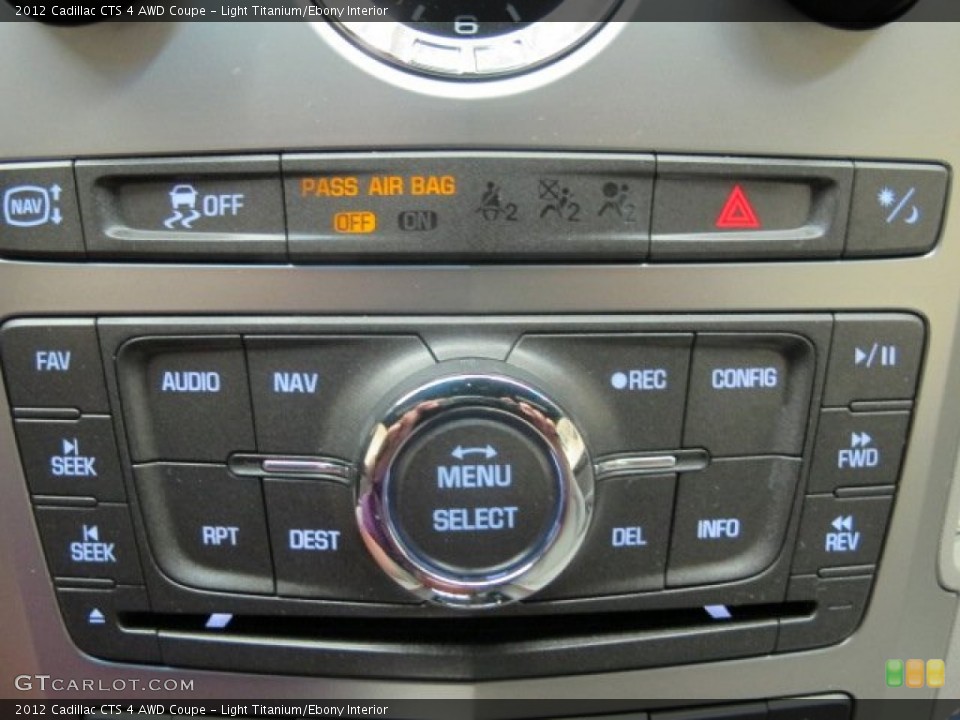 Light Titanium/Ebony Interior Controls for the 2012 Cadillac CTS 4 AWD Coupe #69337617
