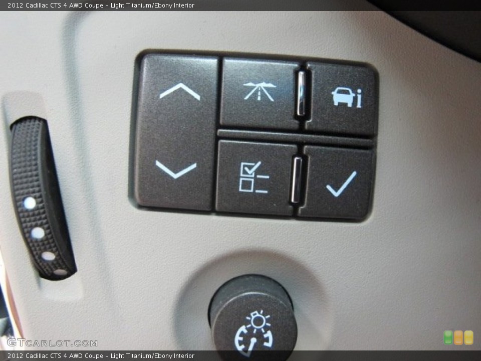 Light Titanium/Ebony Interior Controls for the 2012 Cadillac CTS 4 AWD Coupe #69337668