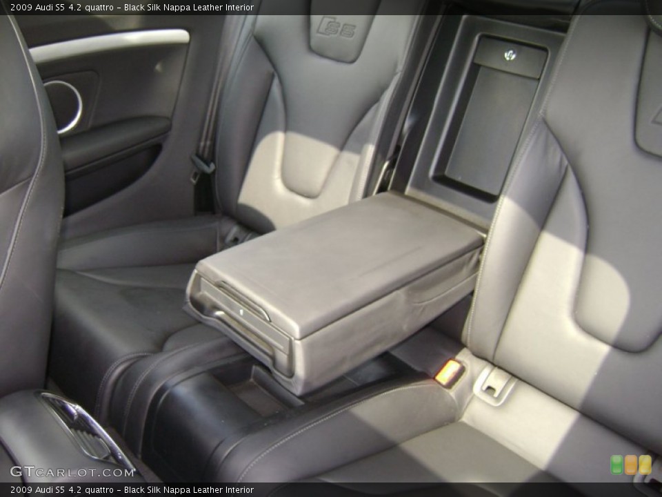 Black Silk Nappa Leather Interior Rear Seat for the 2009 Audi S5 4.2 quattro #69339144