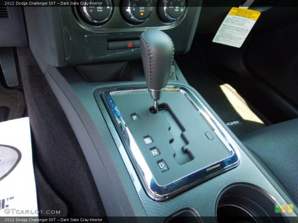 Dark Slate Gray Interior Transmission for the 2012 Dodge Challenger SXT #69345444