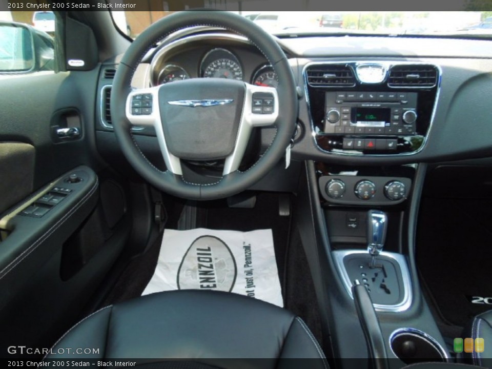 Black Interior Dashboard for the 2013 Chrysler 200 S Sedan #69345615